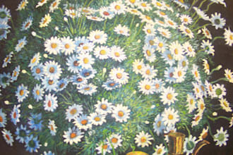 paint flowers in pastel or in oil on canvas