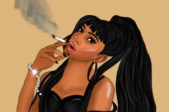 do african american character design women art and logo