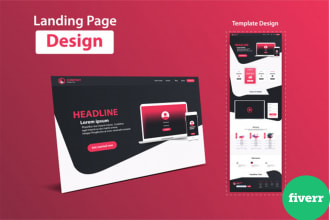 design and build a custom, landing page, figma to wordpress website
