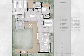 render your floor and master plan in photoshop