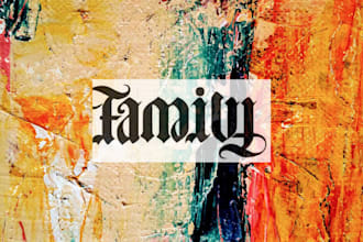do customised unique ambigram for you