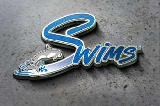 turn your logo into 3d mockup in 5 different HQ pictures