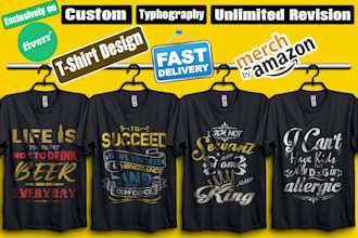 create typography t shirt design and bulk t shirt designs