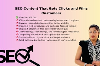 write SEO content for you