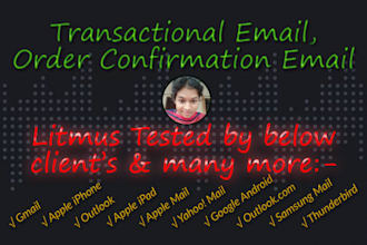 do transactional email for shopify order confirmation email
