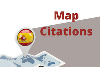 build manual spain map citations for local seo