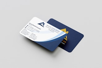 design professional business card, debit card and credit cards