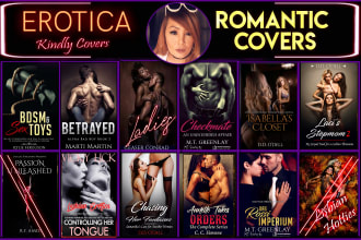 design erotica book covers and kindle or paperback cover