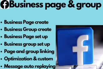 create facebook page and group