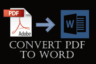 convert PDF to ms word