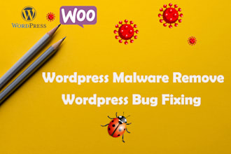 remove malware from wordpress and fix up wp bugs