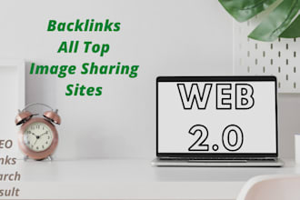 make manual SEO backlinks on image sharing sites