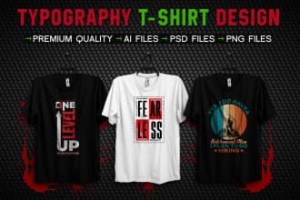 do typography t shirt design for trendy unique styles