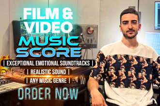 score cinematic music for your video, film or video game