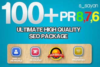 place your link on 100 quality sites, all in one, dofollow, seo, high pr