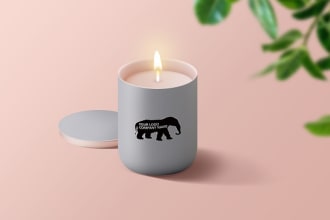 design wax candle label packages
