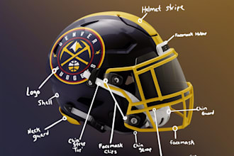 create custom concept football helmets for you