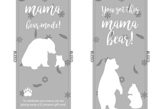 design amazon product insert card, amazon thank you card
