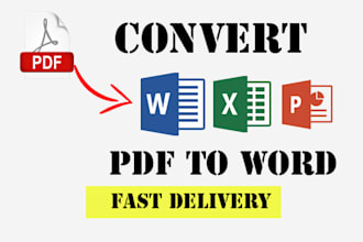 convert pdf to word