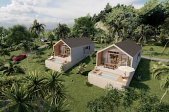architectural rendering for interior an exteriors
