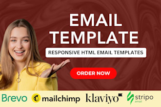do eye catching email newsletter or template that converts