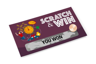 design scratch card digital file or scratch android application