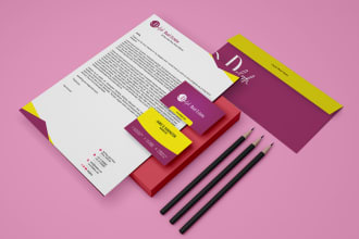 design professional letterhead and stationery items