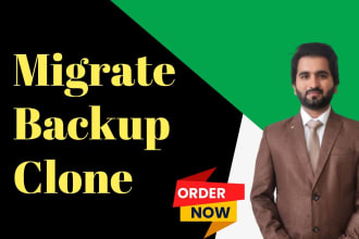 migrate wordpress website, backup or clone wordpress website