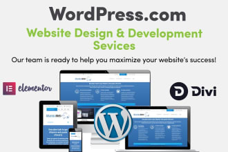 design a professional website with wordpress com