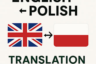 deliver accurate polish and english translations