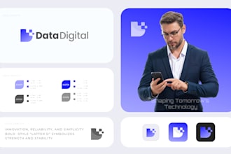 do modern tech startup crypto and minimalist logo