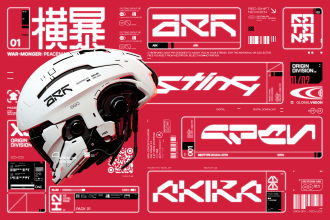 design your cool cyberpunk, futuristic logo type