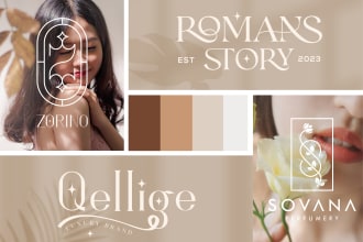 create modern luxury fashion and clothing brand logo design