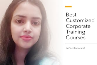 create a professional training course and material