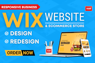 build wix website design develop wix website redesign wix website online store
