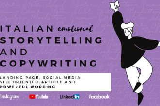 provide italian copywriting and emotional storytelling for your blog