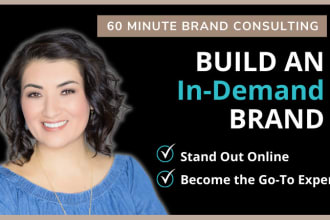 consult with you on your branding or brand strategy
