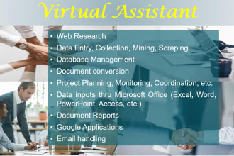 be your efficient administrative and virtual assistant