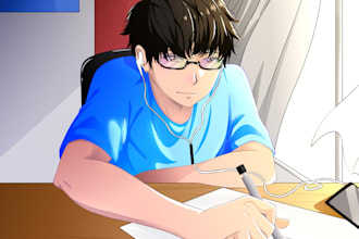 draw fanart anime style