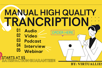 provide manual transcription for you