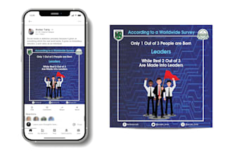 design advertisement banners, post for the online campaign