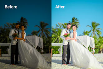 do wedding photo edit and retouching in lightroom