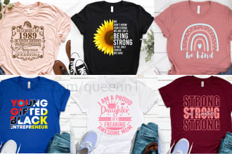 do custom typography t shirt design