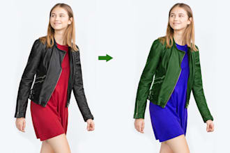 do color correction, color change, replace color of any images