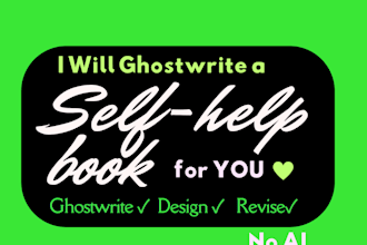 ghostwrite a self help book no ai