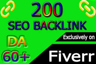 do 200 high pr authority SEO backlinks,link building