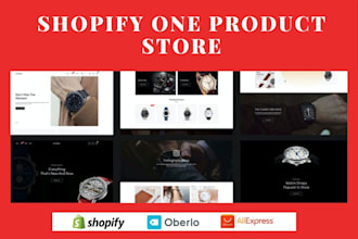 create shopify one product store,shopify dropshipping store, shopify website
