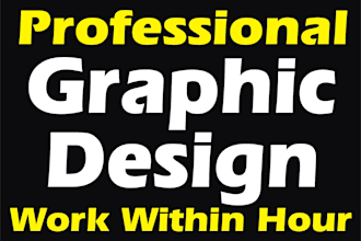 do any graphic design, logo, social media work within hours
