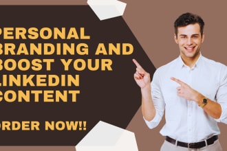 do personal branding and boost your linkedin content