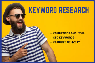 do keyword research and competitive analysis